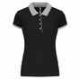 Kariban Polo piqué bicolore femme black/oxford_grey