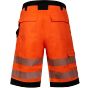 Korntex EOS Hi-Vis workwear shorts with printing areas Signal orange / Black