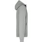 James&Nicholson Men´s Hooded Softshell Jacket light_grey/black