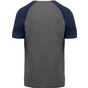 ProAct T-shirt Triblend bicolore sport manches courtes adulte grey_heather/sporty_navy_heather