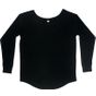 mantis Women's loose fit long sleeve T black
