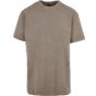 Build Your Brand Acid Washed Heavy Oversize Tee dark_khaki