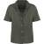 Spasso Chemise manches courtes en lin à col bowling femme organic_khaki