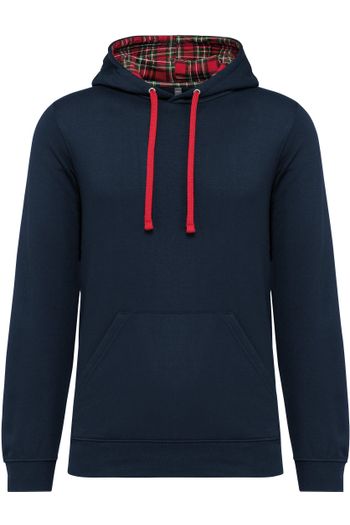 Image produit Sweat-shirt à capuche contrastée à motifs unisexe