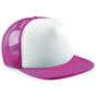Beechfield Casquette américaine vintage fuchsia/white