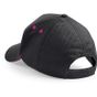 Beechfield Casquette Ultimate 5 panneaux à visière sandwich black/fuchsia