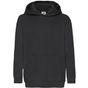fruit of the loom Kids Classic Hooded Sweat noir