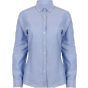 Henbury Ladies' modern s/s oxford shirt - regular fit blue