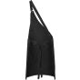 karlowsky Asymmetrical bib apron classic with pocket black