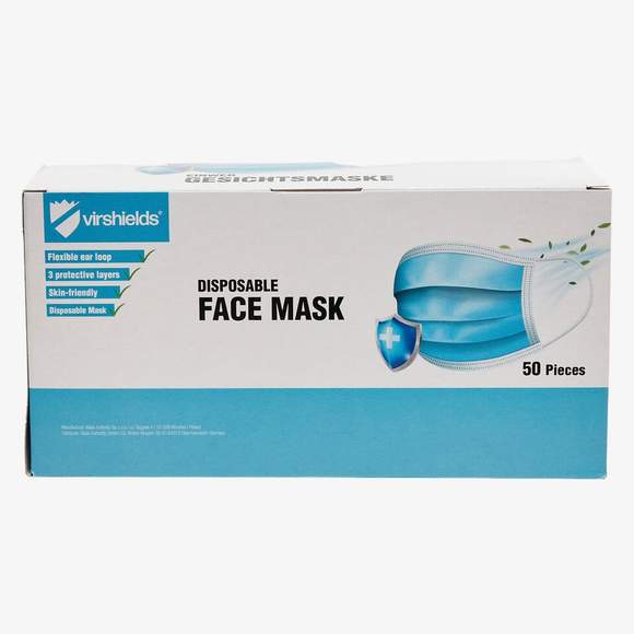 Disposable Face Mask (x50) Virshields