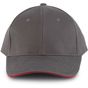K-up Orlando - Casquette 6 panneaux slate_grey/red