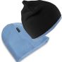 Result Soft feel reversible cuffless beanie black/sky