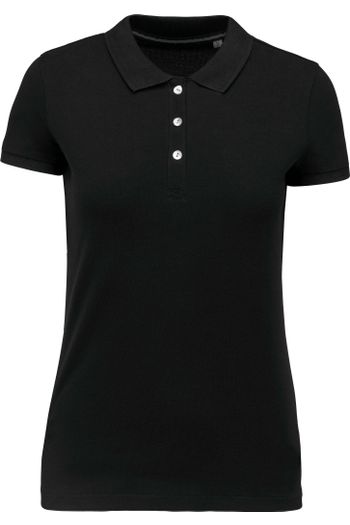 Image produit Polo Supima® manches courtes femme