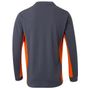 Velilla Polo bicolore manches longues grey/orange