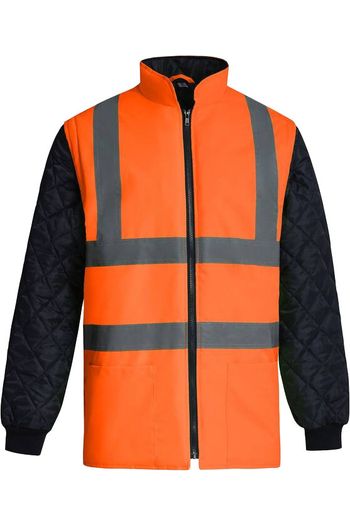 Image produit  Veste matelassée haute visibilité avec manches détachables