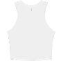 Bella Women's micro rib racer tank solid_white_blend