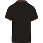 Kariban Polo maille piquée manches courtes homme black/red/yellow