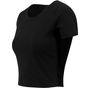 Build Your Brand Ladies Cropped Tee black