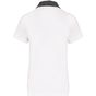 kariban Polo jersey bicolore femme white/dark_grey_heather