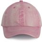 K-up Casquette Vintage - 6 panneaux - dark_pink_washed - taille_unique