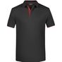 James&Nicholson Men´s Polo Stripe - black/red - M