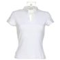 kustom kit Corporate Short Sleeve V-Neck Top white