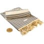 A&R Fouta Bodrum Hamamzz® Black / Cream