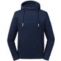 Russell-pure-organic Pure Organic High Collar Hooded Sweat french_navy