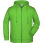 James&Nicholson Men´s Zip-Hoody lime_green