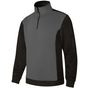 Velilla Sweat bicolore col zippé grey/black