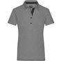James&Nicholson Ladies´ Plain Polo light_melange/black