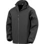 Result Recycled 3-layer printable hooded softshell black