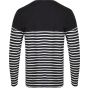 Front Row Long sleeved Breton striped T navy/white