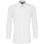 Premier Chemise popeline cintrée à manches longues pour homme white