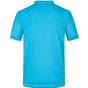 James&Nicholson Men's Elastic Polo aqua/white