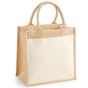 westfordmill Petit sac fourre-tout en jute avec poche en coton natural