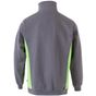 Velilla Sweat bicolore zippé grey/lime