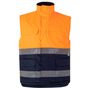 Velilla Bodywarmer matelassé bicolore haute visibilité fluo_orange/navy