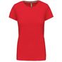 Kariban T-shirt col rond manches courtes femme red