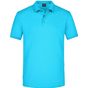 James&Nicholson Men´s Elastic Polo Piqué turquoise