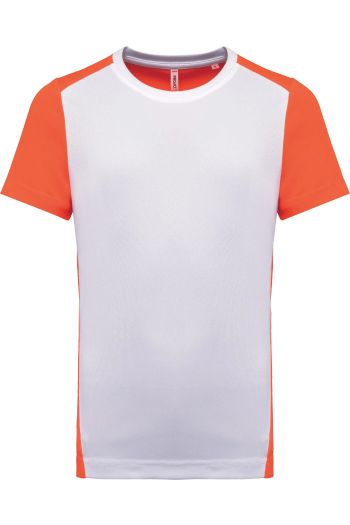 T-shirt de sport écoresponsable bicolore homme