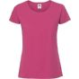 fruit of the loom Ladies Iconic 195 ringspun premium T fuchsia