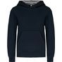 Kariban Sweat-shirt capuche contrastée enfant navy/fine_grey