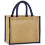 Westford Mill Tote bag midi en jute amidonné naturel natural/navy