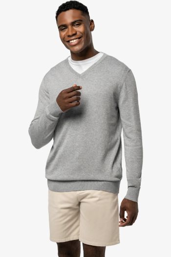 Image produit Pull col en V écoresponsable homme