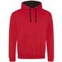 AWDis Just Hoods Varsity Hoodie fire_red/jet_black