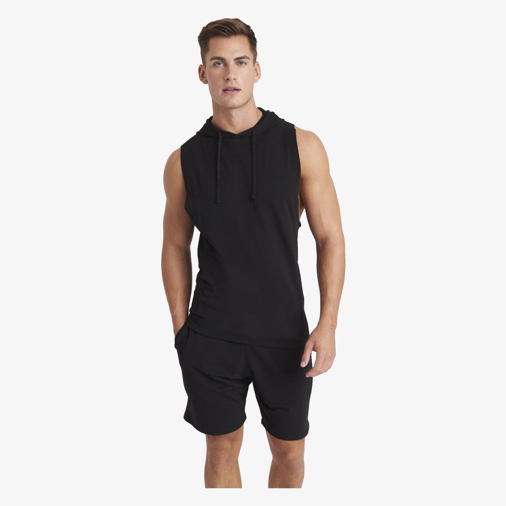 Urban Sleeveless Muscle Hoodie  awdis just cool