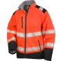 Result Printable ripstop safety softshell jacket fluorescent_orange/black