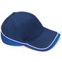 Beechfield Casquette de compétition Teamwear french_navy/bright_royal/white