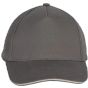 K-up Casquette enfant avec sandwich contrasté - 5 panneaux slate_grey/light_grey